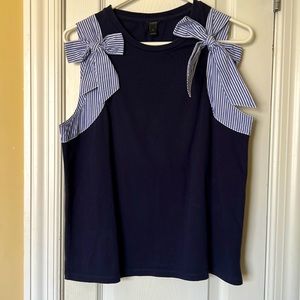 J Crew navy tank size M